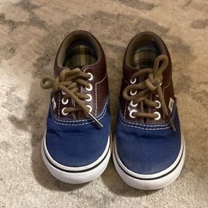 Vans brown and navy sneakers